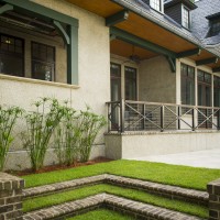 home exterior porch and backyard