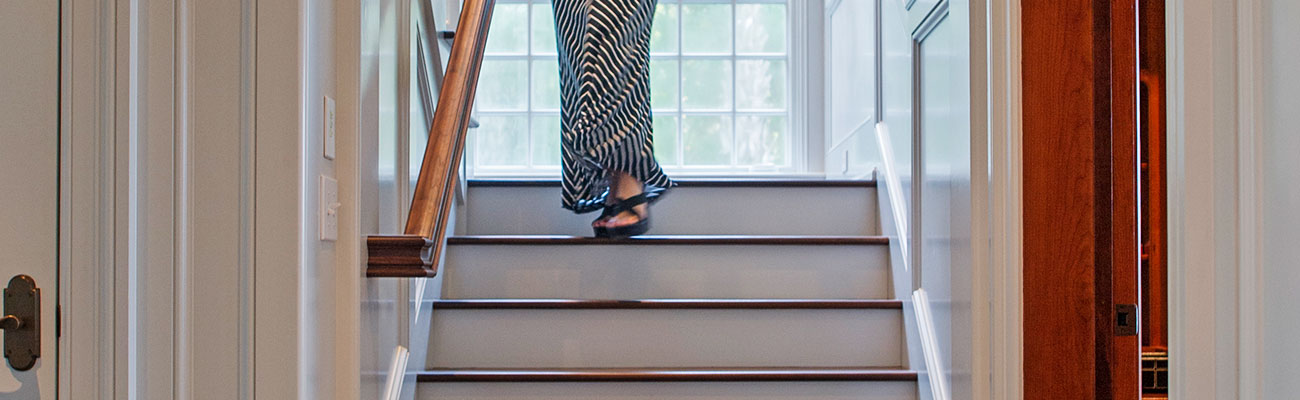 interior millwork photo of stairs