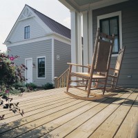 deck with rocking chairs